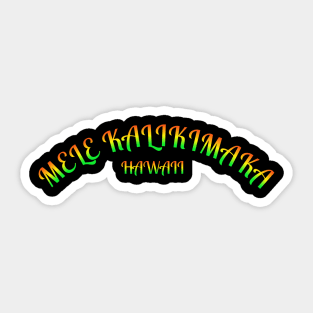 Hawaii Christmas t-shirt designs Sticker